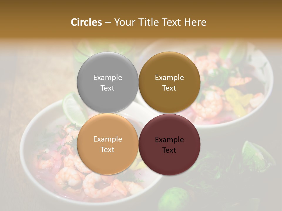 A Couple Of Bowls Of Food On A Table PowerPoint Template