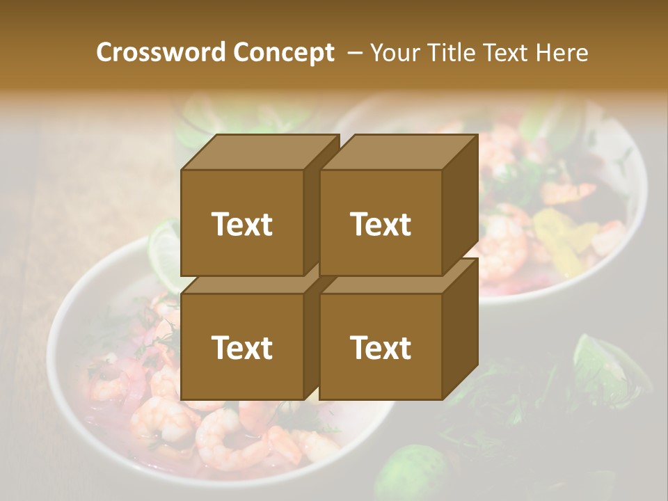 A Couple Of Bowls Of Food On A Table PowerPoint Template
