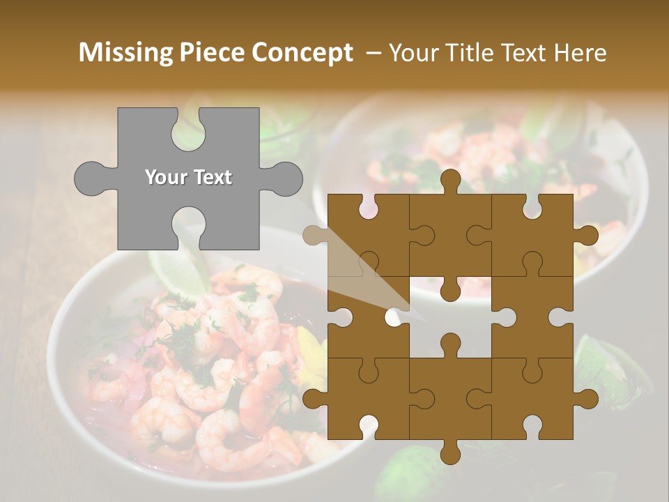 A Couple Of Bowls Of Food On A Table PowerPoint Template