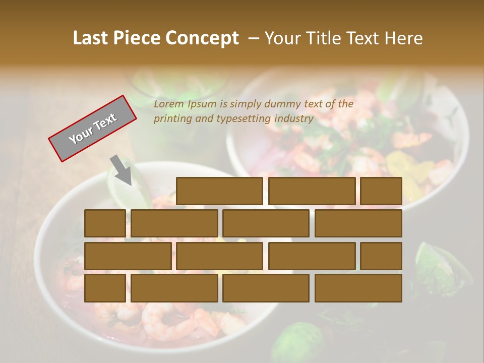A Couple Of Bowls Of Food On A Table PowerPoint Template