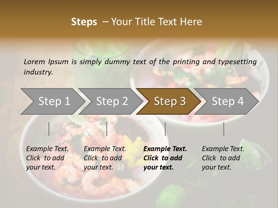 A Couple Of Bowls Of Food On A Table PowerPoint Template