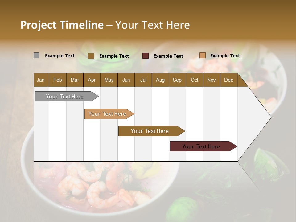 A Couple Of Bowls Of Food On A Table PowerPoint Template
