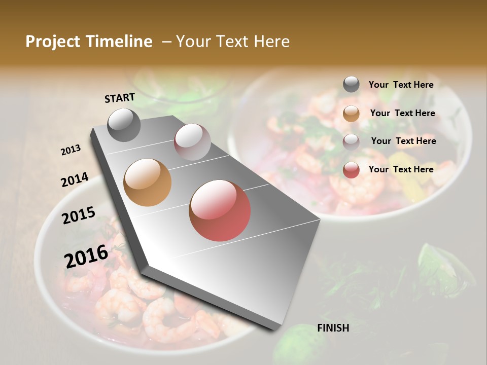 A Couple Of Bowls Of Food On A Table PowerPoint Template