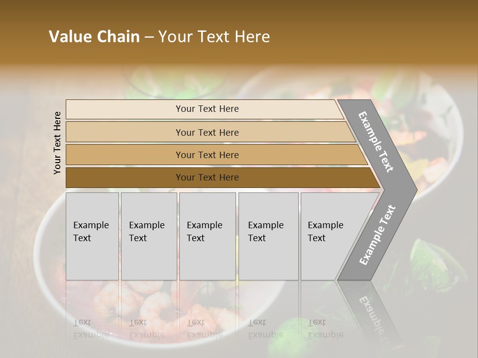 A Couple Of Bowls Of Food On A Table PowerPoint Template