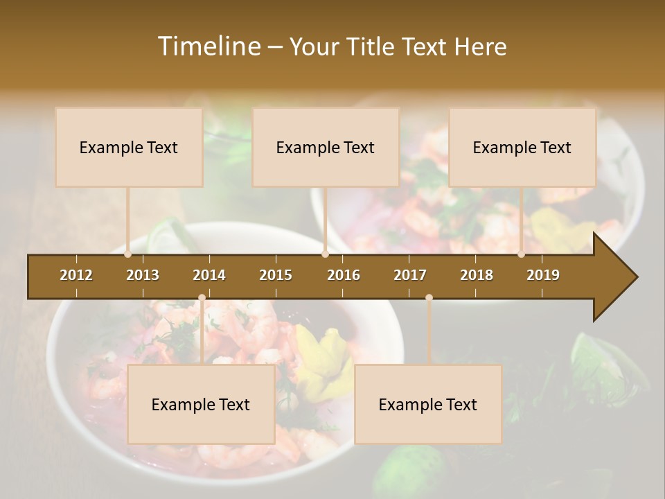 A Couple Of Bowls Of Food On A Table PowerPoint Template