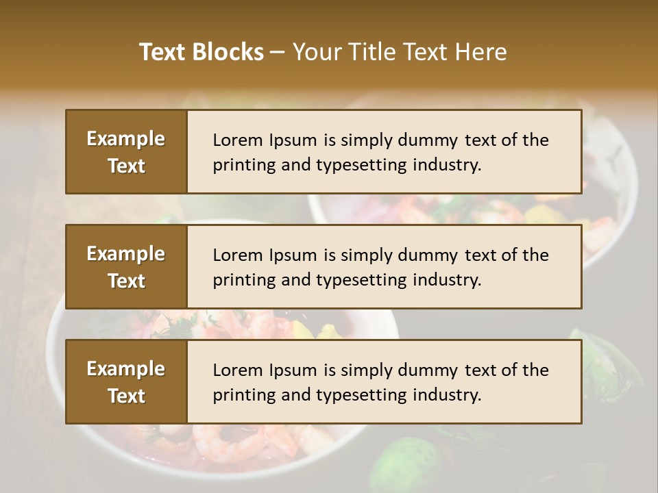 A Couple Of Bowls Of Food On A Table PowerPoint Template