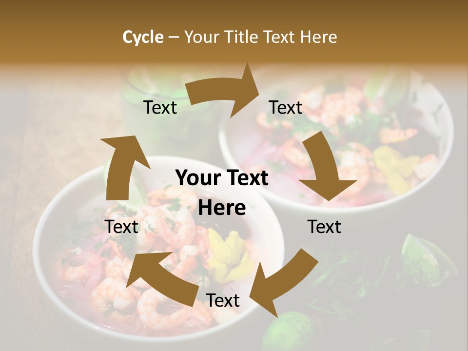 A Couple Of Bowls Of Food On A Table PowerPoint Template