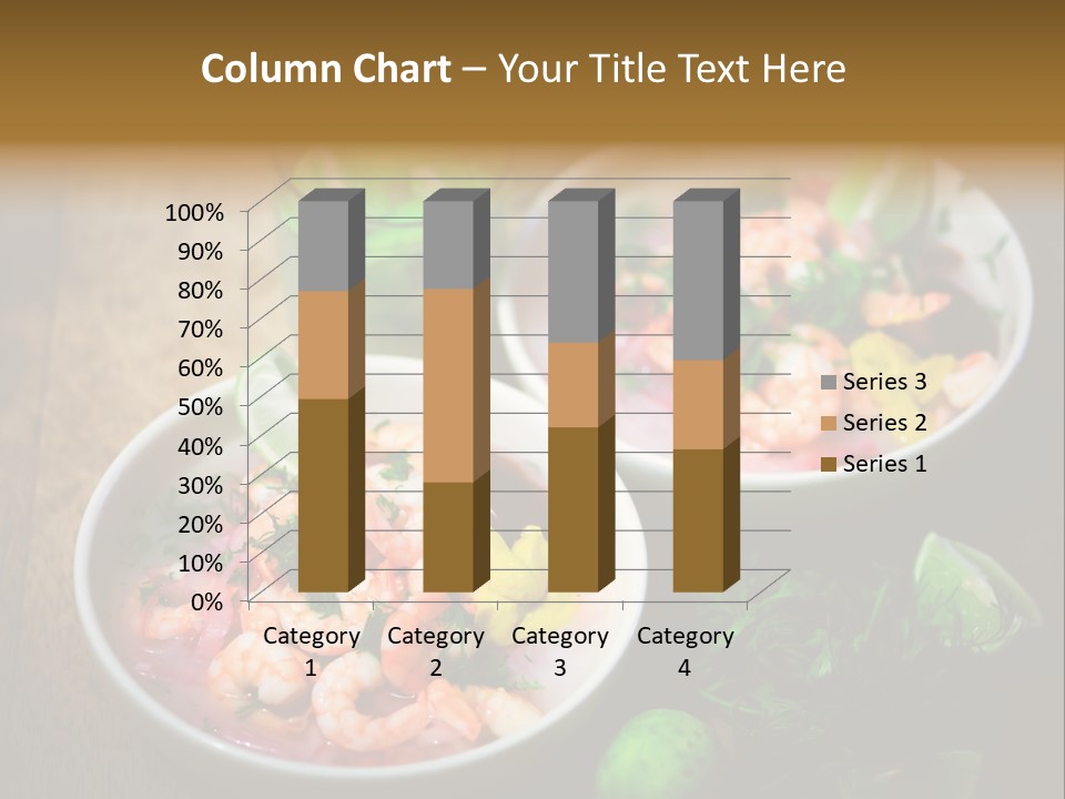 A Couple Of Bowls Of Food On A Table PowerPoint Template