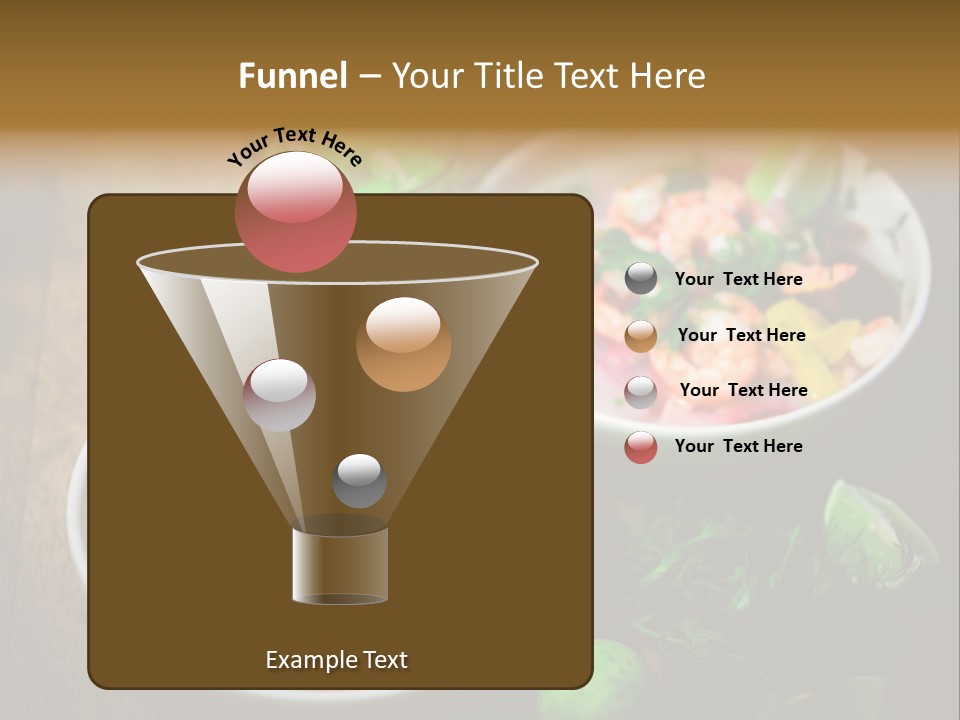 A Couple Of Bowls Of Food On A Table PowerPoint Template