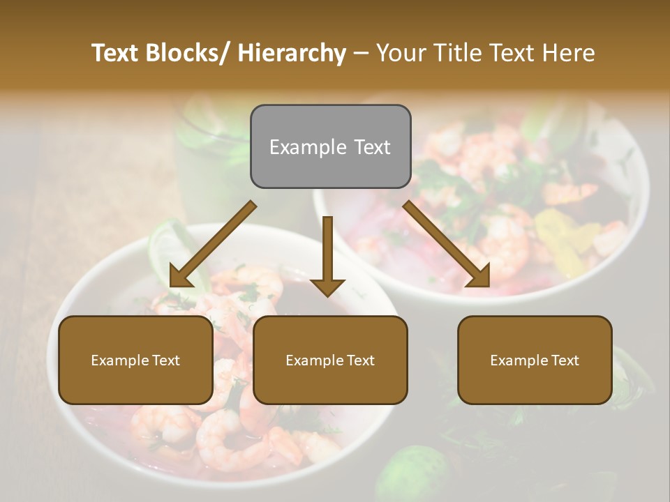 A Couple Of Bowls Of Food On A Table PowerPoint Template