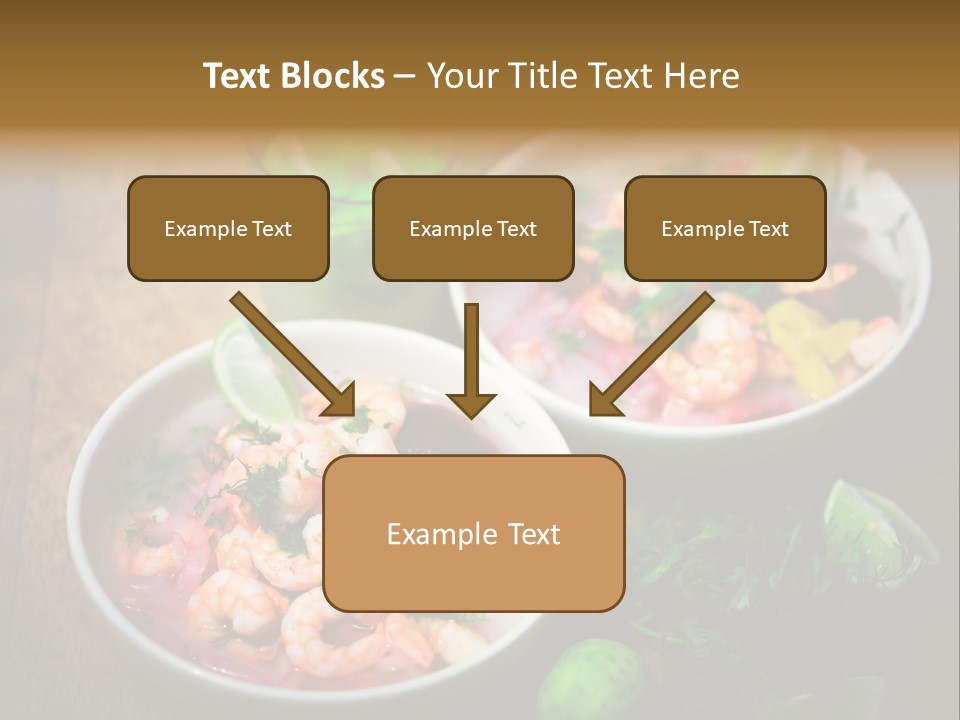 A Couple Of Bowls Of Food On A Table PowerPoint Template