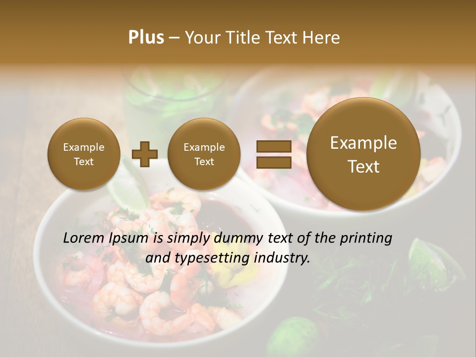 A Couple Of Bowls Of Food On A Table PowerPoint Template