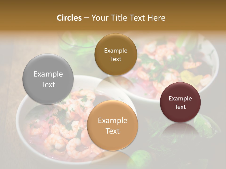A Couple Of Bowls Of Food On A Table PowerPoint Template