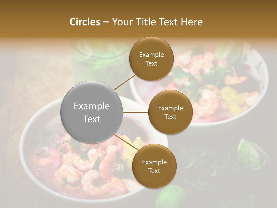 A Couple Of Bowls Of Food On A Table PowerPoint Template