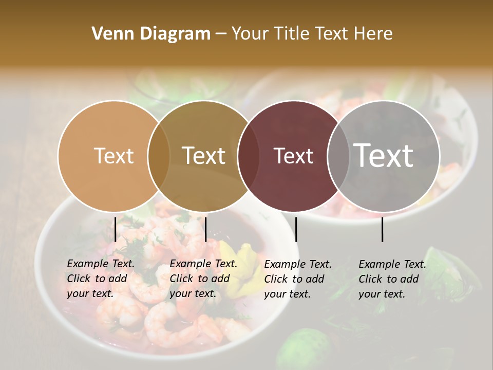 A Couple Of Bowls Of Food On A Table PowerPoint Template