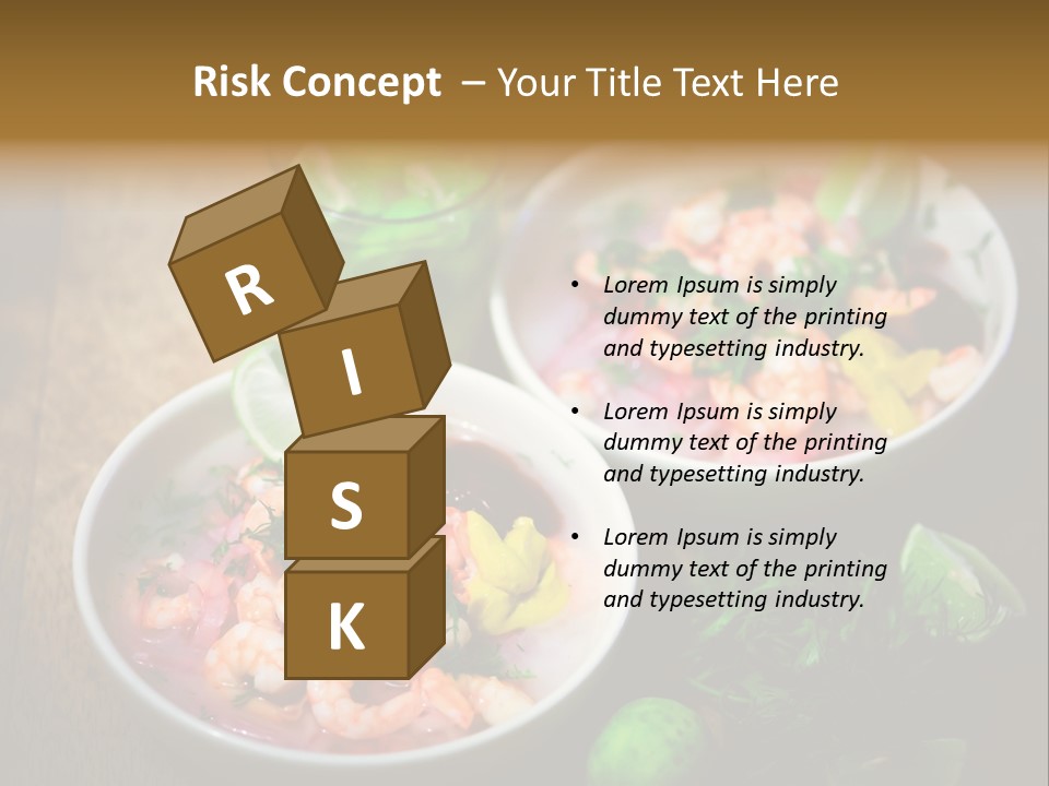 A Couple Of Bowls Of Food On A Table PowerPoint Template