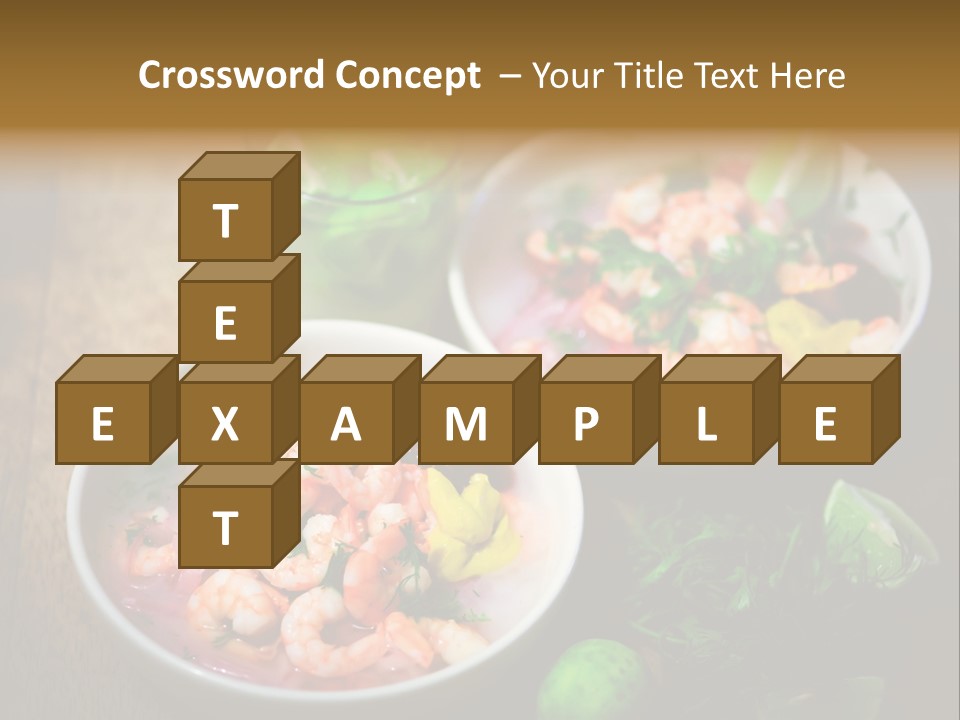 A Couple Of Bowls Of Food On A Table PowerPoint Template