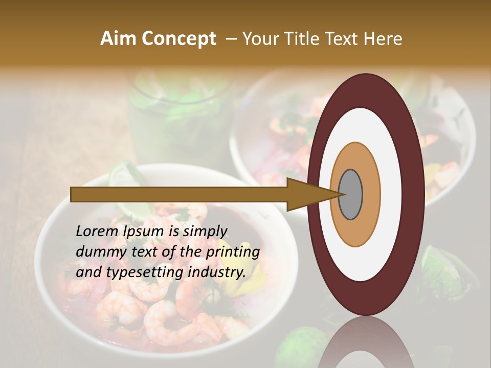 A Couple Of Bowls Of Food On A Table PowerPoint Template