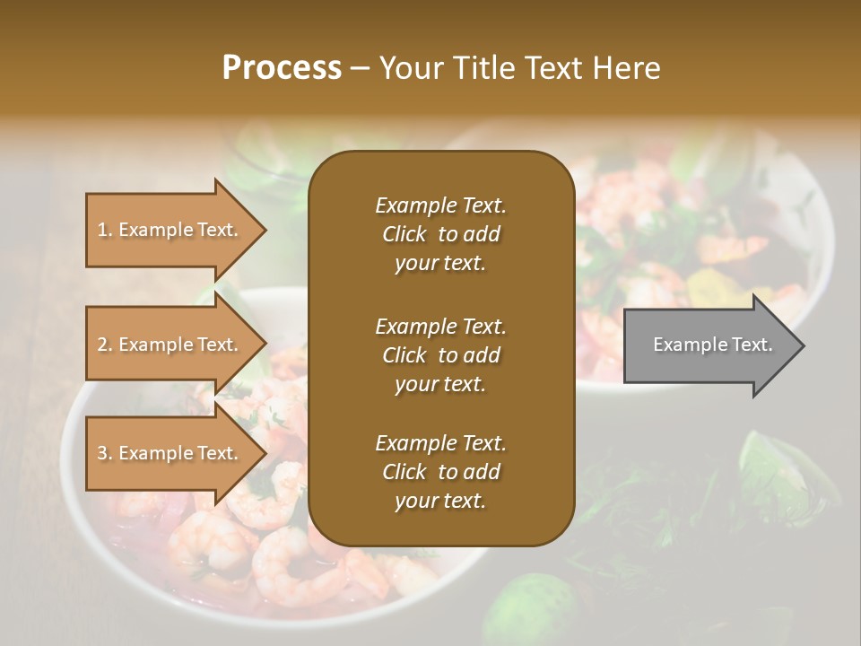 A Couple Of Bowls Of Food On A Table PowerPoint Template