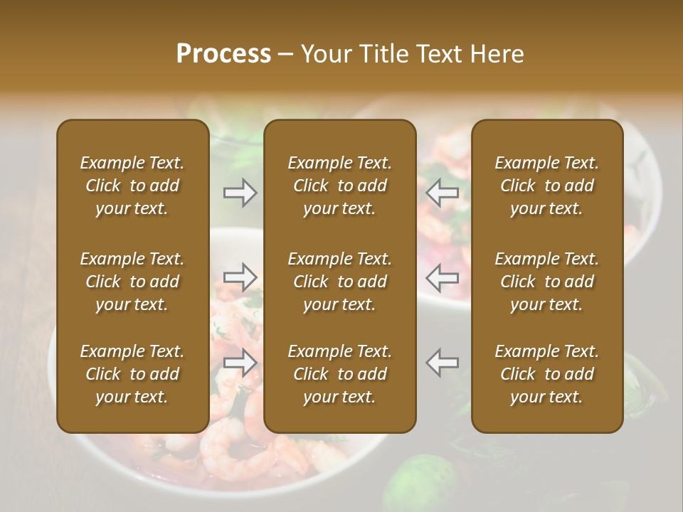 A Couple Of Bowls Of Food On A Table PowerPoint Template