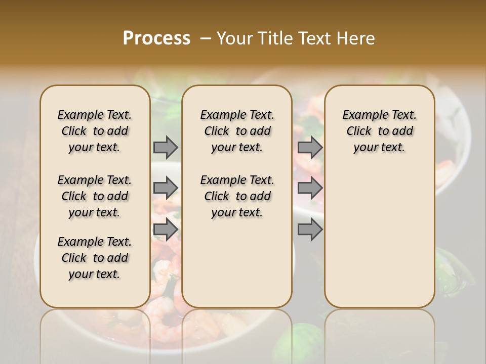 A Couple Of Bowls Of Food On A Table PowerPoint Template
