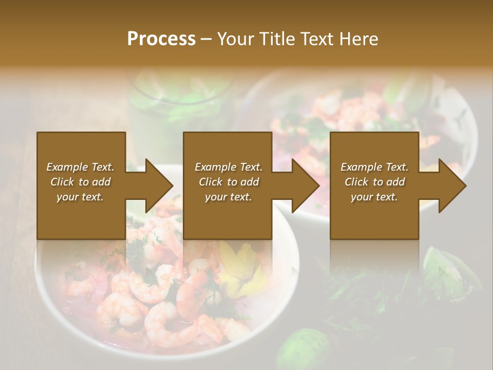 A Couple Of Bowls Of Food On A Table PowerPoint Template