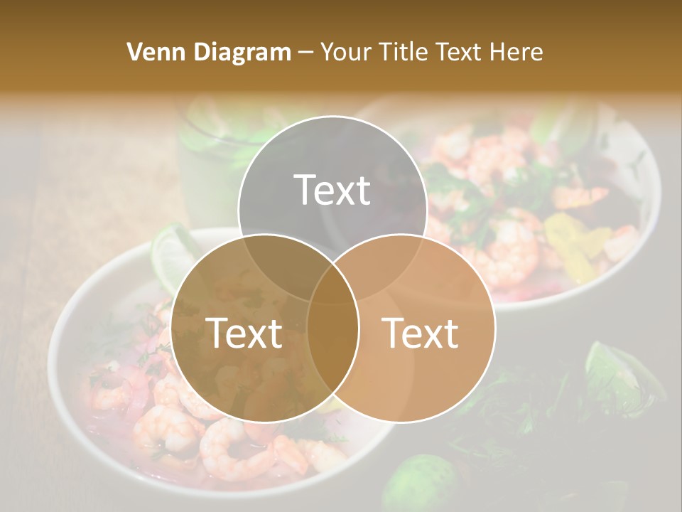 A Couple Of Bowls Of Food On A Table PowerPoint Template