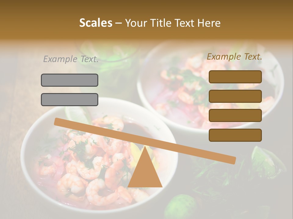 A Couple Of Bowls Of Food On A Table PowerPoint Template