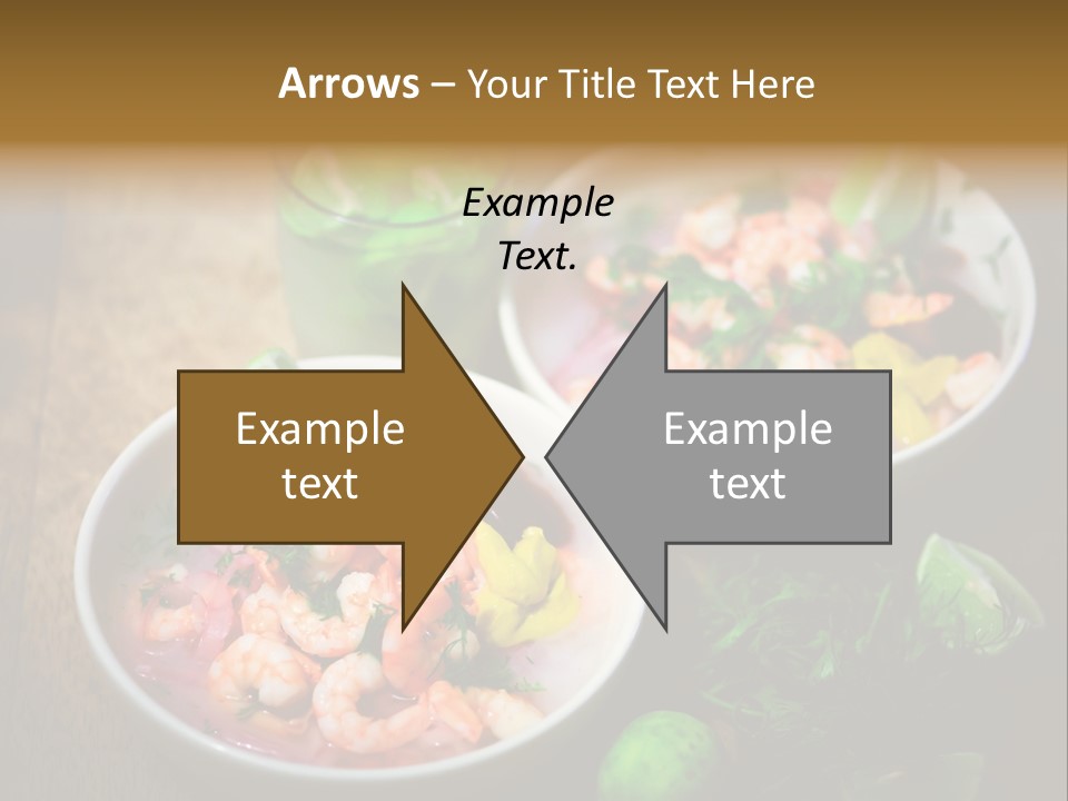 A Couple Of Bowls Of Food On A Table PowerPoint Template