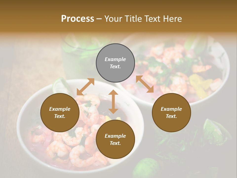 A Couple Of Bowls Of Food On A Table PowerPoint Template