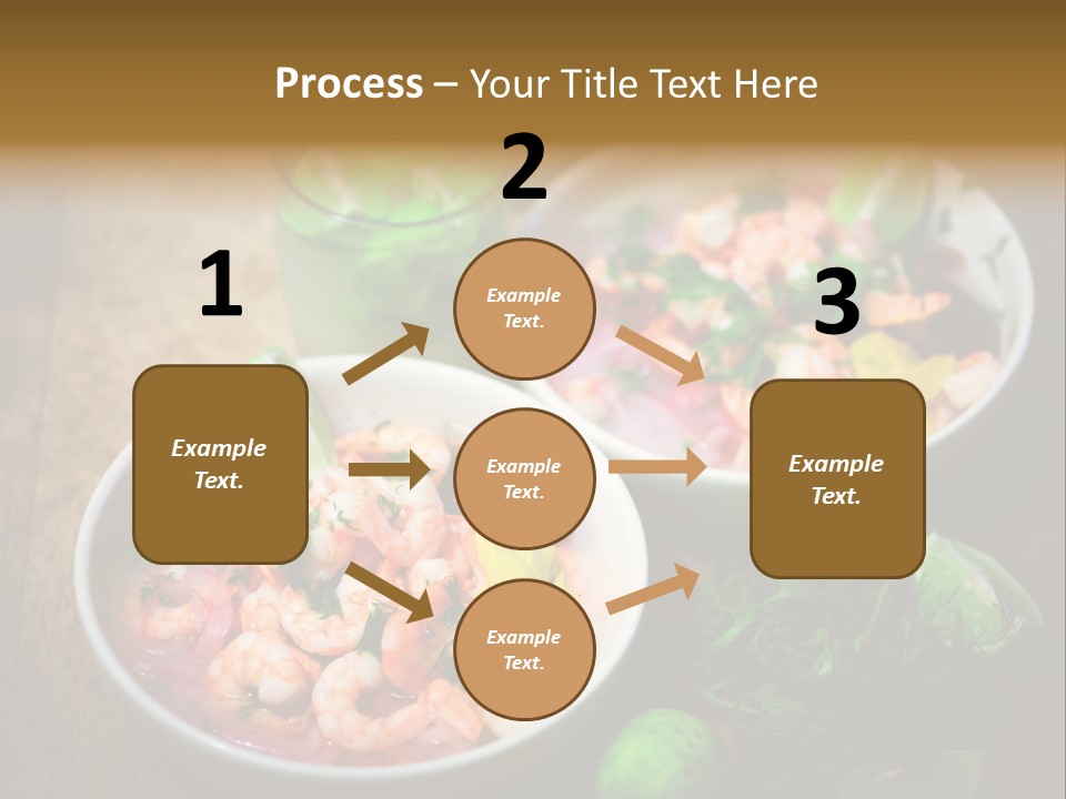 A Couple Of Bowls Of Food On A Table PowerPoint Template