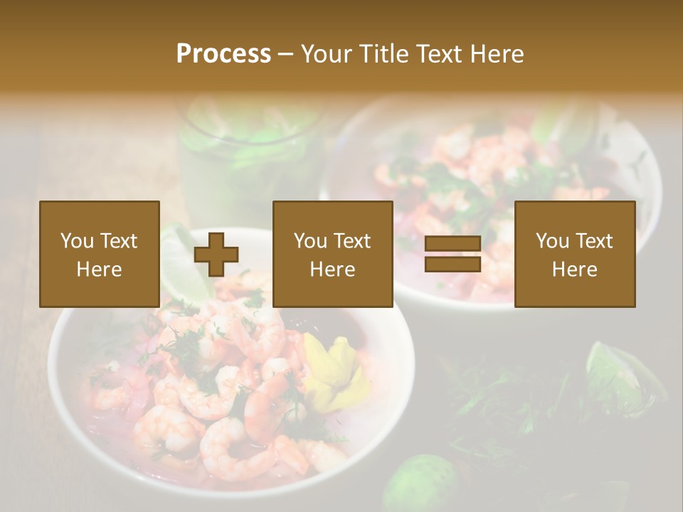 A Couple Of Bowls Of Food On A Table PowerPoint Template