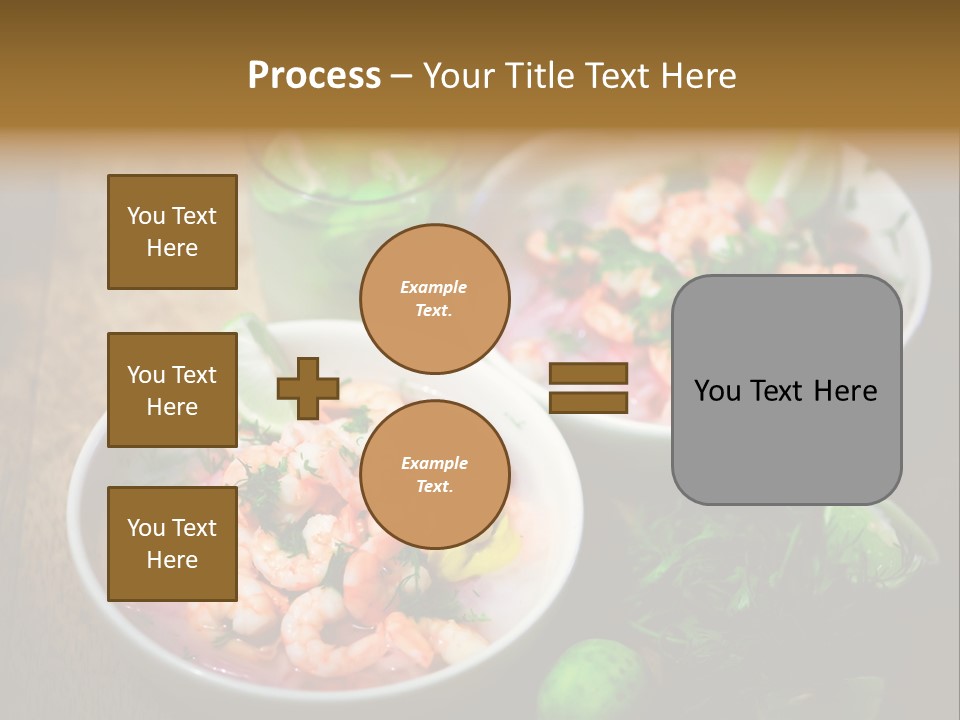 A Couple Of Bowls Of Food On A Table PowerPoint Template