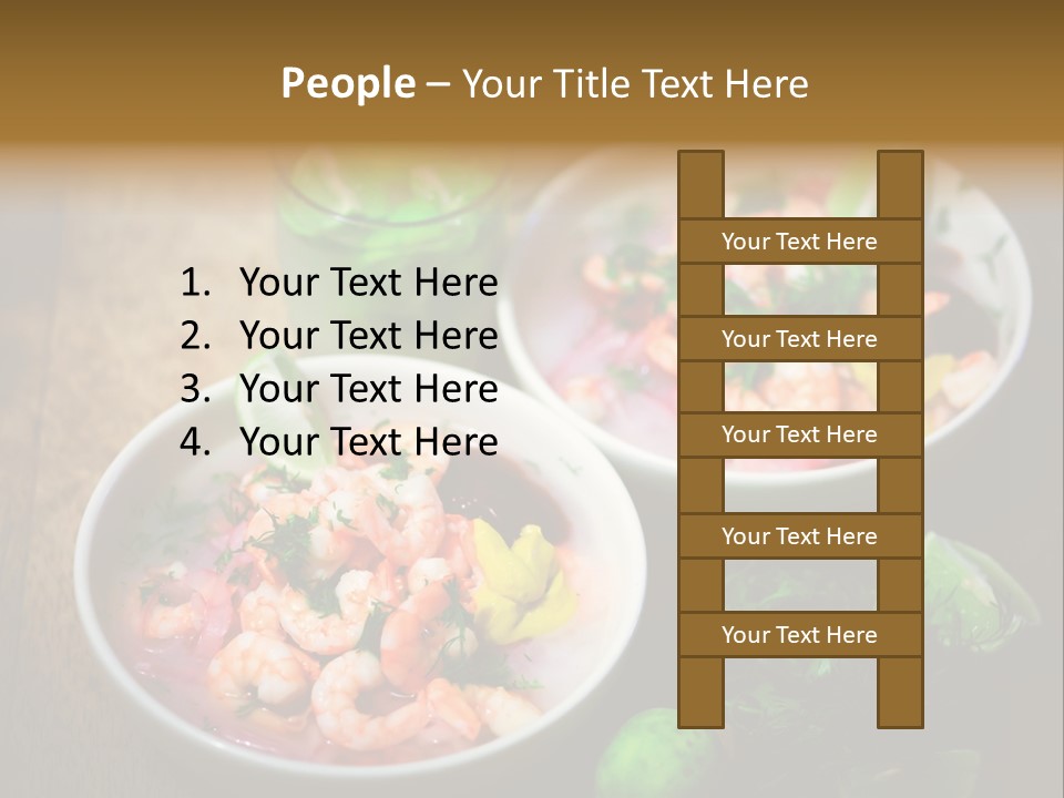 A Couple Of Bowls Of Food On A Table PowerPoint Template