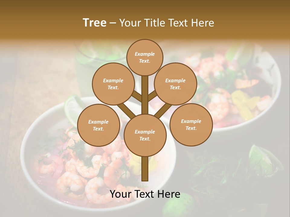 A Couple Of Bowls Of Food On A Table PowerPoint Template