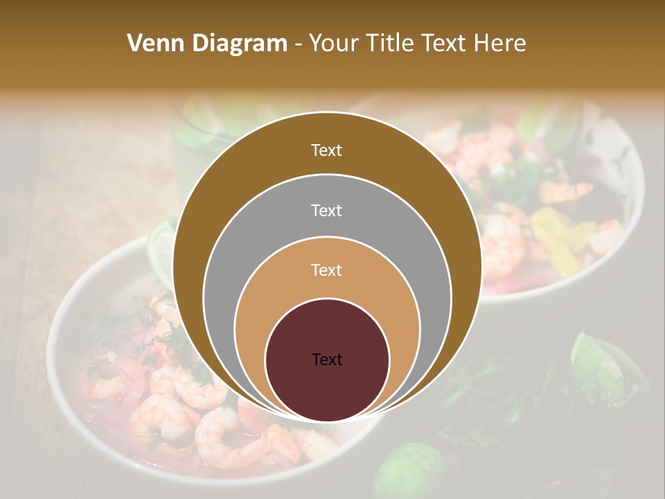 A Couple Of Bowls Of Food On A Table PowerPoint Template