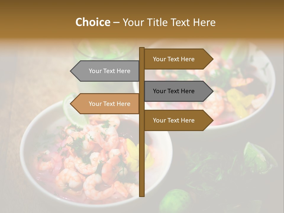A Couple Of Bowls Of Food On A Table PowerPoint Template