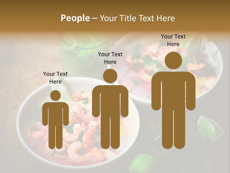 A Couple Of Bowls Of Food On A Table PowerPoint Template