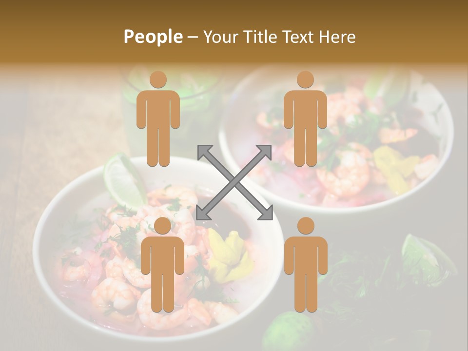 A Couple Of Bowls Of Food On A Table PowerPoint Template