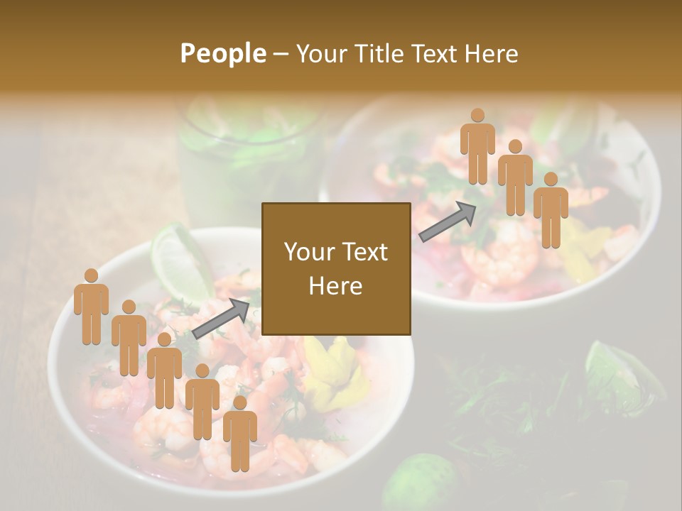 A Couple Of Bowls Of Food On A Table PowerPoint Template
