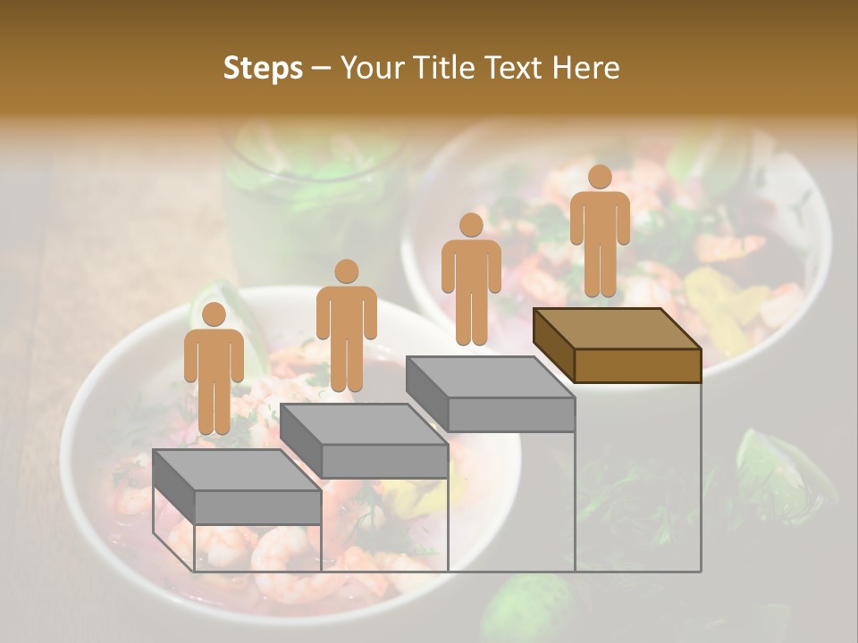 A Couple Of Bowls Of Food On A Table PowerPoint Template