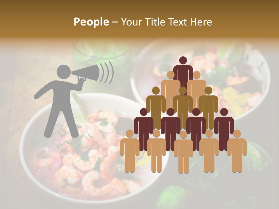 A Couple Of Bowls Of Food On A Table PowerPoint Template