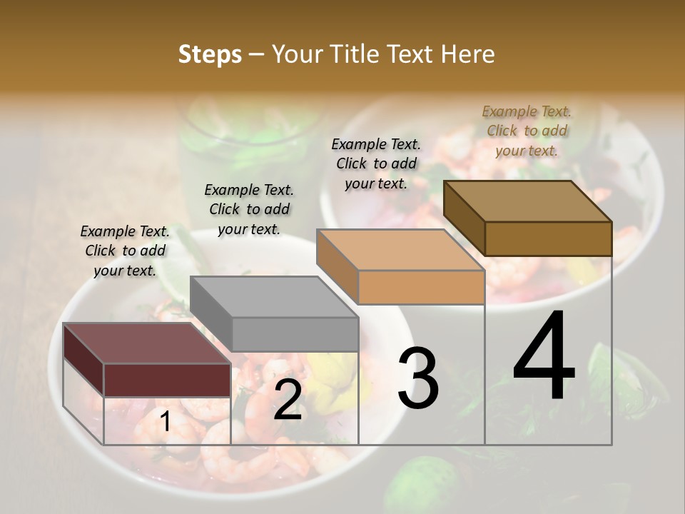 A Couple Of Bowls Of Food On A Table PowerPoint Template
