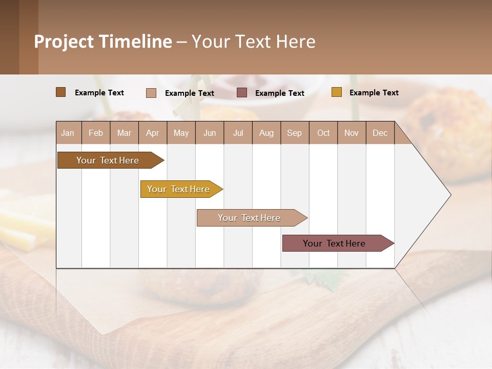 A Wooden Board Topped With Meatballs And Dipping Sauce PowerPoint Template
