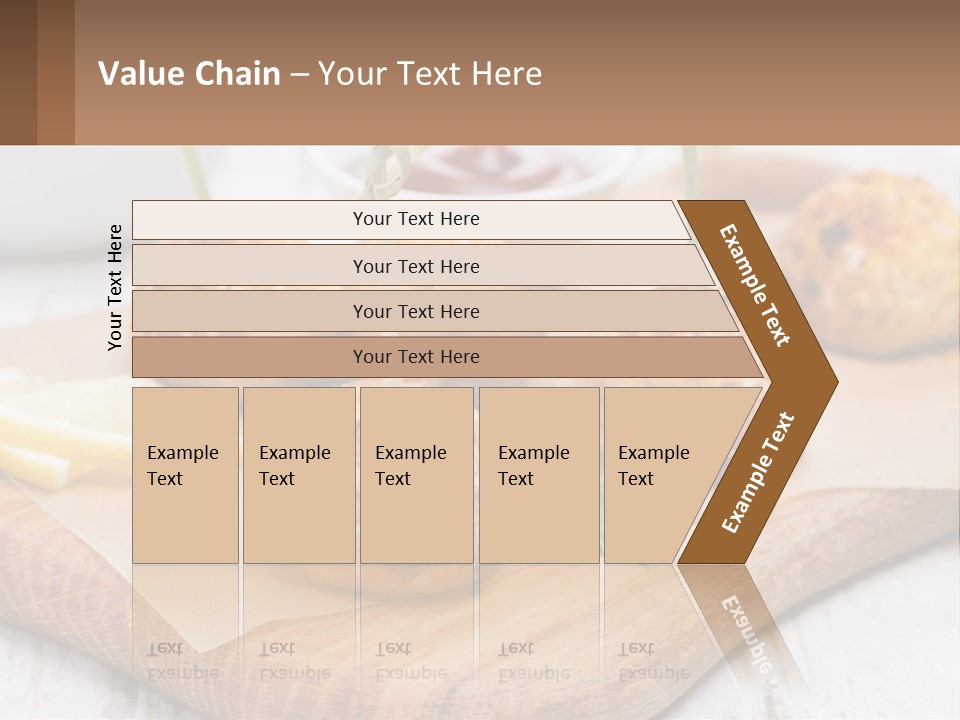 A Wooden Board Topped With Meatballs And Dipping Sauce PowerPoint Template