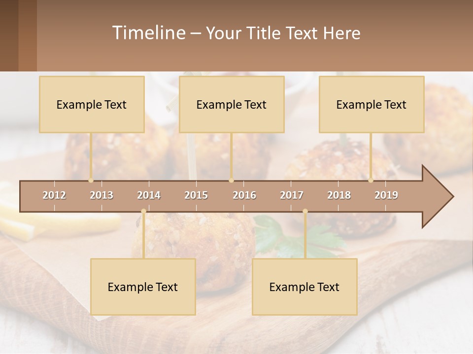 A Wooden Board Topped With Meatballs And Dipping Sauce PowerPoint Template