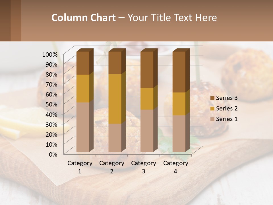 A Wooden Board Topped With Meatballs And Dipping Sauce PowerPoint Template