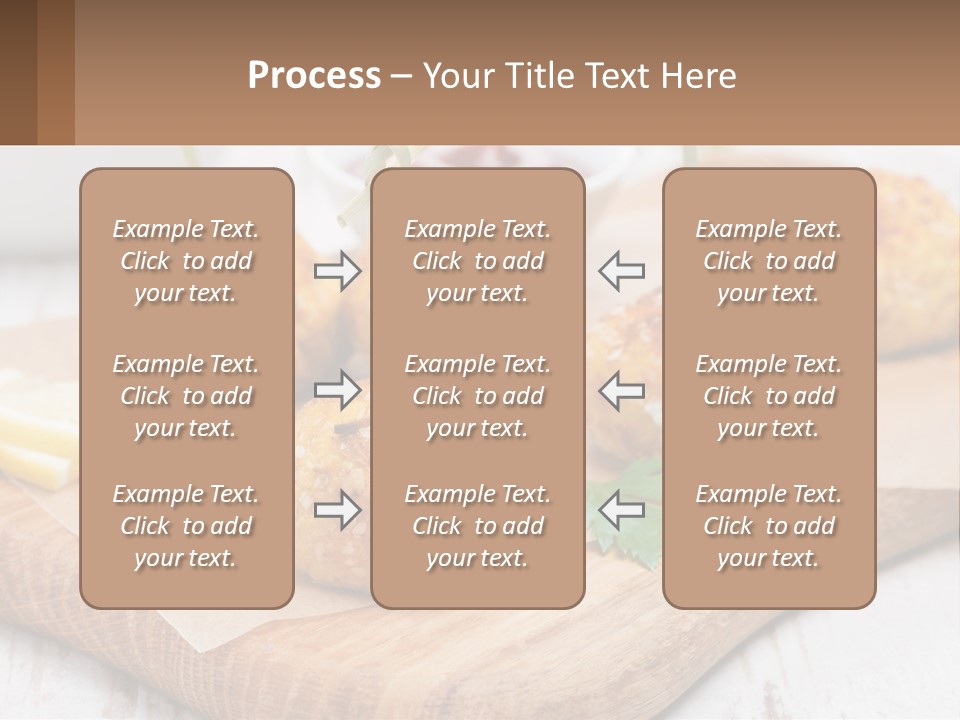 A Wooden Board Topped With Meatballs And Dipping Sauce PowerPoint Template
