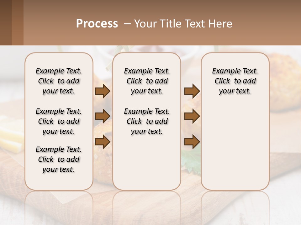 A Wooden Board Topped With Meatballs And Dipping Sauce PowerPoint Template