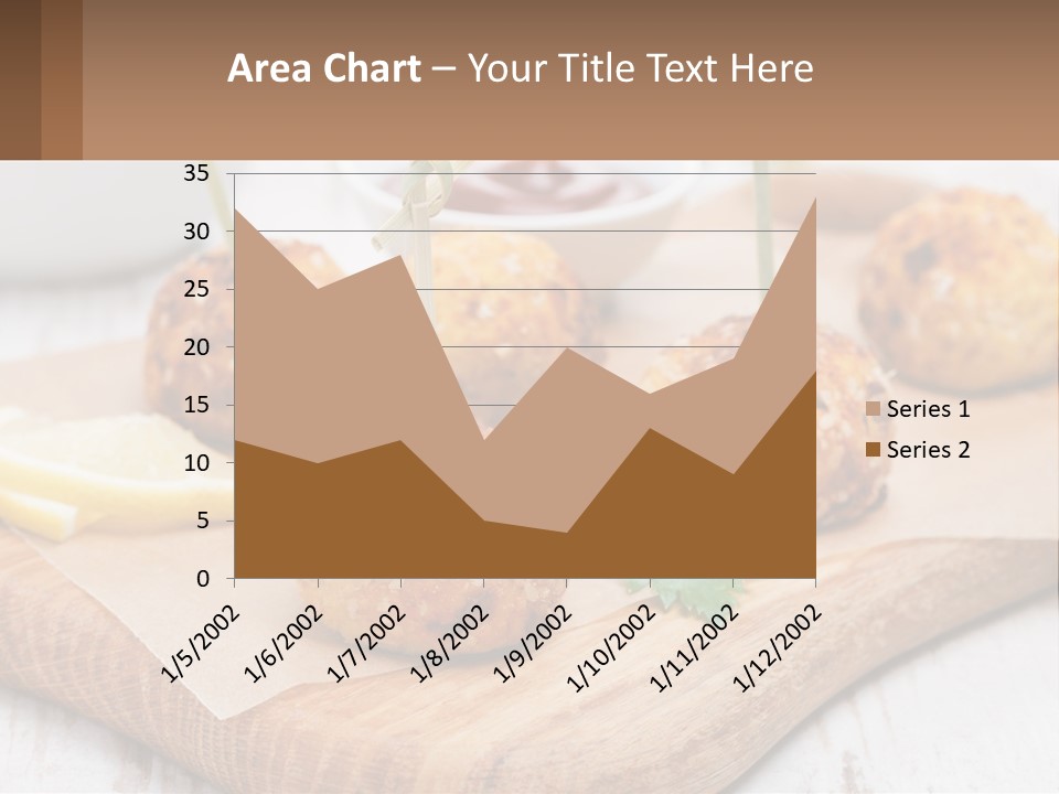 A Wooden Board Topped With Meatballs And Dipping Sauce PowerPoint Template